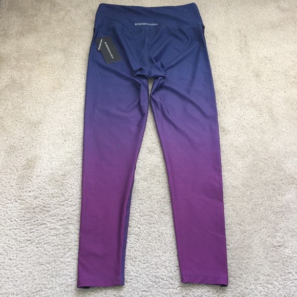BCBG MAXAZRIA Ombré Legging w/ Velvet Side Stripes - Picture 2 of 6